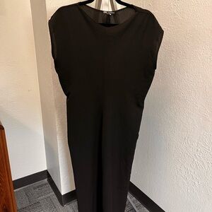 Zara Black Long Sleeveless Maxi Dress